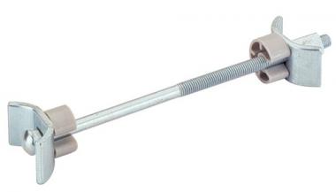 Arbeitsplattenverbinder AVB - 1 ST  5 STA verz. L.150mm 2 geb. Klemmpl. Hettich