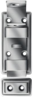 Sicherheitsriegel L.48mm - 5 ST / 1 ST  B.120mm STA blau verz.VORMANN