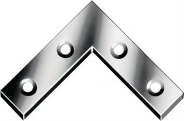 Flachwinkel L.75x75mm B.12mm - 100 ST  S.1,5mm STA blau verz.VORMANN