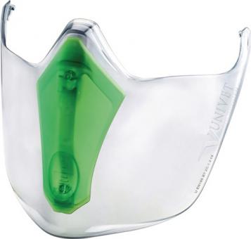 Visier 6x3 PC Halterung: - 1 ST  rauch/gr�n,Visier: get�nt EN 166b