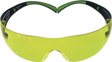 Schutzbrille SecureFit-SF400 - 1 ST  EN 166,EN 170 Bgel schwarz grn,Scheibe gelb