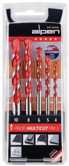 Bohrersatz Profi Multicut - 1 ST  5tlg.4,5,6,8,10mm rd.