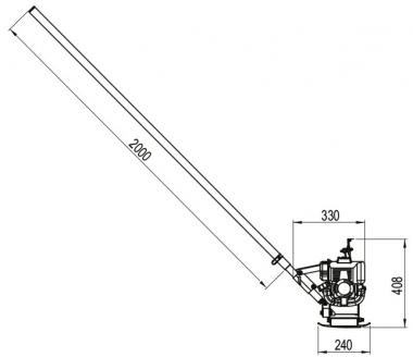 Benzin-Antriebseinheit Easy Screed 200 LESCHA - 1 ST  Honda GX 35, Einzelbalken 2m