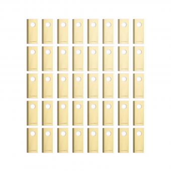YARBO Satz Schneidklingen und Bolzen (40 St�ck) - 1 Stk  Messerklingen-Set (40 St�ck) inkl. Schrauben f�r pr�zisen Rasenschnitt.