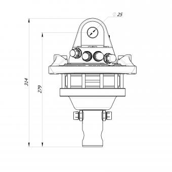 Formiko Rotator FHR3.000L - 1 Stk  3 t Wellenrotator, 49,5 mm Welle, 30 mm Bohrung