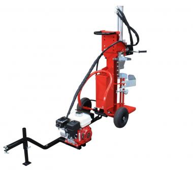 HVES12 Vogesenblitz-Vertikalspalter incl. Deichsel,12 to.,  EN609-1 - 1 Stk  Honda Benzinmotor 5,5 PS, Doppelpumpe