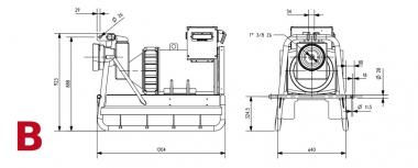 MOSA Zapfwellengenerator M-AWG 4-40X / SK225 - 1 Stk  40,5 kVA / 32,4 kW, Feldbetrieb