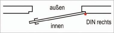 ZT-Einsteckschl.0515 PZ 20/ - 1 ST  60/72/8mm DIN R silber rd Kl 3 Zinkdruckgruss BKS