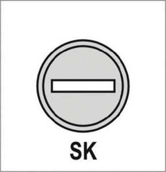 Kurzschildpaar 202KP/AP Alu.F1 - 1 PA  SK/OL HOPPE