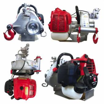 Portable Winch Spillwinde PCW 4500 - 1 Stk  max. Zugkraft 1200 kg, 2-Takt-Benzinmotor, Seilbremse