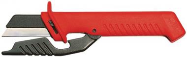 Kabelmesser L.185mm Klingen-L.50mm - 1 ST  m.Schutzkappe VDE KNIPEX