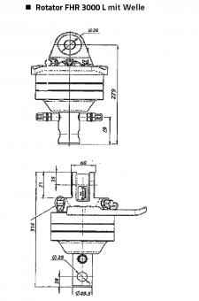 Rotator 3To - FHR3000L - 1 Stk  Rotator mit Welle