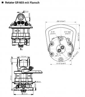 Baltrotors Rotator GR603 - 1 Stk  Flanschrotator 60 kn