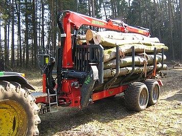 PERZL Rckewagen Typ PRW 14-4 - 1 Stk  mit schwenkbarer Deichsel und Pendelbremse