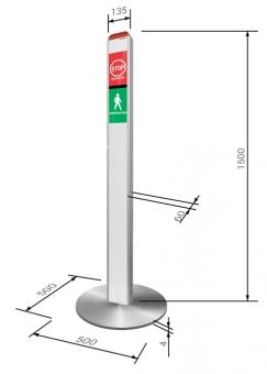 Stopengo, Automatische Einlasskontrolle - 1 Stk  mit Akkubetrieb