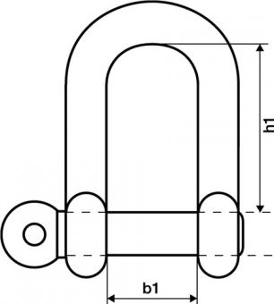 Schkel Trgf.1100kg Bgel/Bolzen - 10 ST  19mm ger.Form VE=10 St.