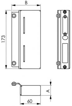Gegenkasten 146ET-30 STA - 1 ST  ktg.30mm AMF