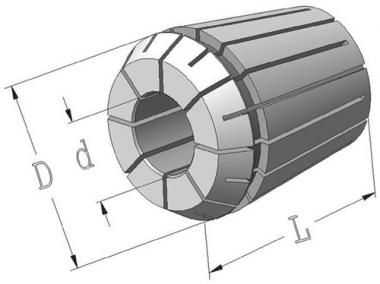 Spannzange Typ ER 11/4008 - 1 ST  E Spann-D.4,5mm PROMAT