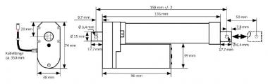 Gasverstellmotor Warner - 1 Stk  12 Volt max. 5,6A