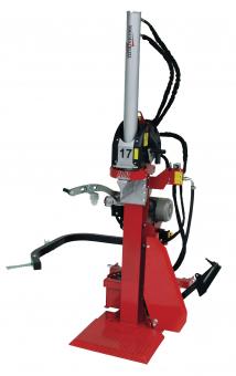 VHE17 Vogesenblitz Holzspalter mit mech. Stammheber  Kombiantrieb: Schlepperhydraulik und  E-Motor 400 V / 4,8 kW, Doppelpumpe, 17 to.