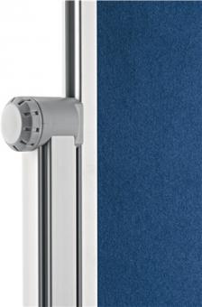 Moderationstafel B1200xH1500mm - 1 ST  einteilig fahrbar Filz blau