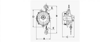 Balancer Trgf.10-14kg Seillnge - 1 ST  2,0m Seil-D.3,0mm