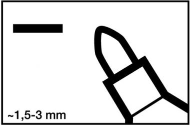 Permanentmarker 3000 rot - 10 ST  Strich-B.1,5-3mm Rundspitze EDDING
