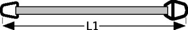 Hebeband DIN EN 1492-1 L.2m - 1 ST  Tragf.einf.1000kg