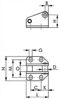 Gegenhalter Nr.6847G Gr.1 - 1 ST  verz.AMF