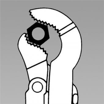 Rohrzange DIN 5234 Gesamt-L.680mm - 1 ST  Spann-W.10-120mm f.Rohre 3 Zoll KNIPEX