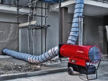 Phoen 110 lheizer mit Kaminabzug - 1 Stk  230 V / 80-110 kW, 5300 m/h, fahrbar