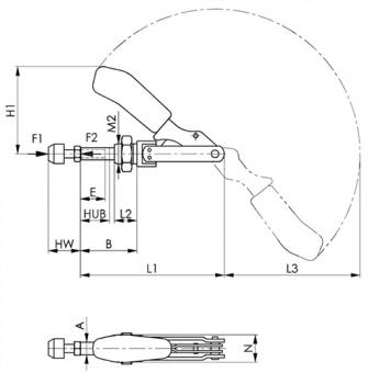 Schubstangenspanner Nr.6844 - 1 ST  Gr.2 kurz AMF