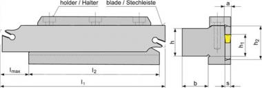 Abstechhalter GFN GH 25-26 - 1 ST  z.Stechleiste GFN-S 26J PROMAT