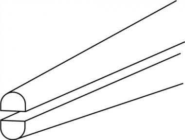 Flachrundzange L.160mm flach/rund - 1 ST  ger.pol.Ku.-berzug KNIPEX