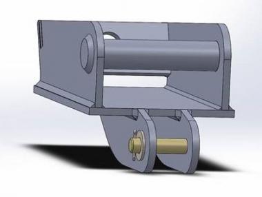 MS03 Schnellwechseladaptermit Nase - 1 Stk  hinten/abstehend fr Pendelgelenk/Rotator