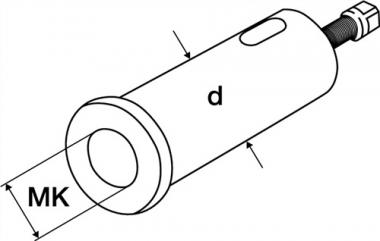 Morsekonushlse f.Stahlhalterkopf - 1 ST  A f.Wechselhalter MK2 AD 30mm PROMAT