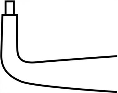 Auensicherungsringzange - 1 ST  A 01 f.Wellen D.3-10mm 90Grad gew.L.130mm KNIPEX