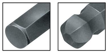 Sechskantwinkelschraubendreher - 10 ST  SW 5mm lang,Kugelkopf 160x28mm PROMAT