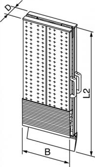 Auffahrrampe Alu.L2000xB400mm - 1 PA  1020/Paar kg