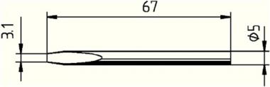 Ltspitze Serie 032 meielfrmig - 1 ST  B.3,1mm 0032 KD/SB ERSA