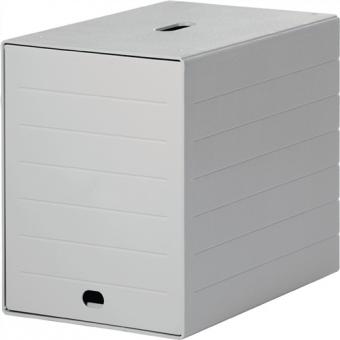 Schubladenbox 7 Schubl.m.versenkbarer - 1 ST  Frontklappe grau H322xB250xT365mm DURABLE