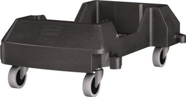 Fahrwagen m.4 Lenkrollen - 1 ST  Wertstoffsammler 60l schwarz RUBBERMAID