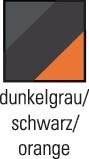 Herrenpoloshirt Gr.L dunkelgrau/schwarz/orange - 1 ST  100%PES