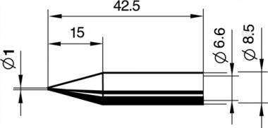 Ltspitze Ser.842 bleistiftspitz - 1 ST  B.1mm 0842 BDLF/SB ERSA