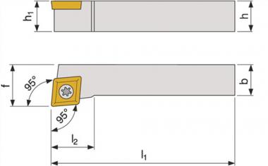 Klemmdrehhalter SCLCL 2020 - 1 ST  K12 li.vern.Auen PROMAT