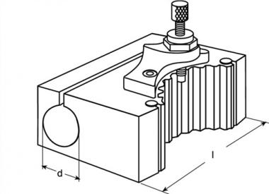 Wechselhalter f.Stahlhalterkopf - 1 ST  B f.gr.Zylinderschfte Spann-D.40mm PROMAT