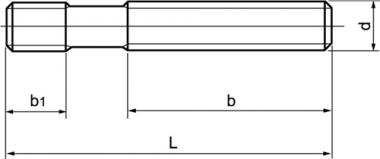 Stiftschraube DIN6379 M16x100mm - 1 ST  vergtet auf 8.8 AMF