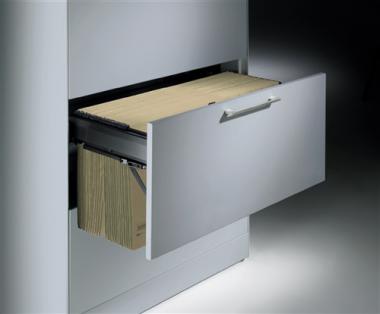 Hngeregistraturschrank lichtgrau/lichtgrau - 1 ST  H1310xB800xT600mm Trgf.65kg