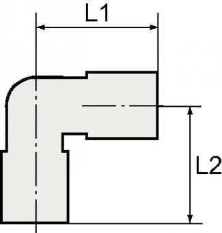 L-Steckverschraubung Bl.Ser.AG - 10 ST  G 1/8 Zoll SW 10mm m.O-Ring,drehb.zyl.6mm RIEGLER