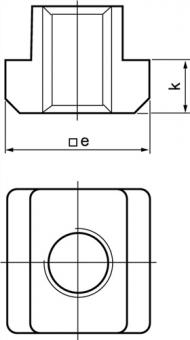 T-Nutenstein DIN 508 T-Nut - 1 ST  14mm M12 AMF